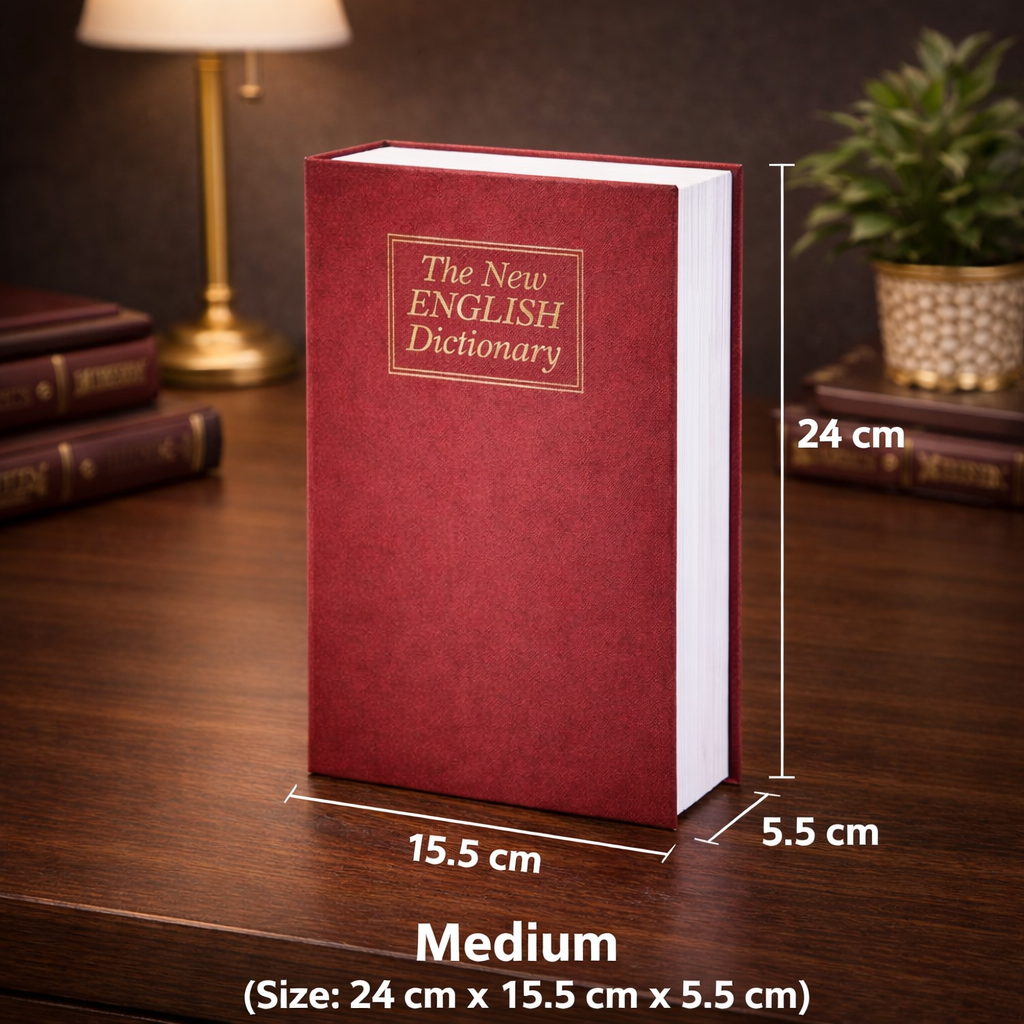 Hidden Book Safe with Combination Lock