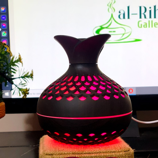 Al Riha's FLOWER SHAPE HUMIDIFIER with 2 FREE Premium Fragrances | Oudh, Sabaya