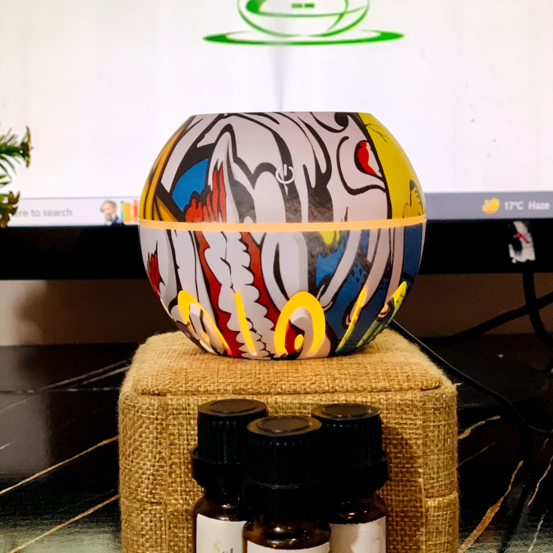 Al Riha's ARTISTIC SHAPE HUMIDIFIER with 2 FREE Premium Fragrances | Oudh, Sabaya