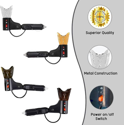 Car Incense Burner Metal Body - With 2 free premium bakhoor(Fragrances)