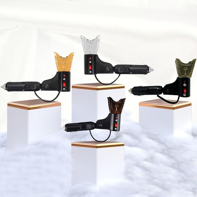 Car Incense Burner Metal Body - With 2 free premium bakhoor(Fragrances)