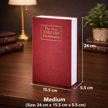 Hidden   Book   Safe   with   Combination   Lock