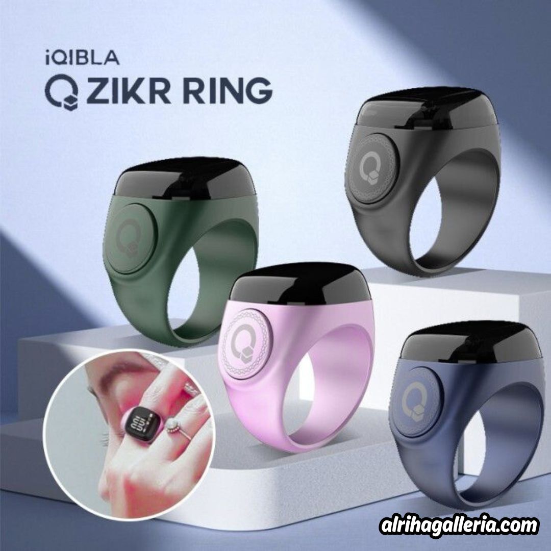 iQibla Zikr Smart Ring | Latest Version Waterproof Bluetooth Tasbih 