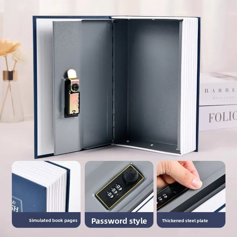 Hidden   Book   Safe   with   Combination   Lock