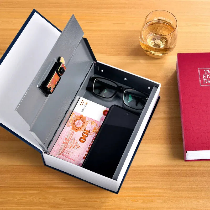 Hidden   Book   Safe   with   Combination   Lock