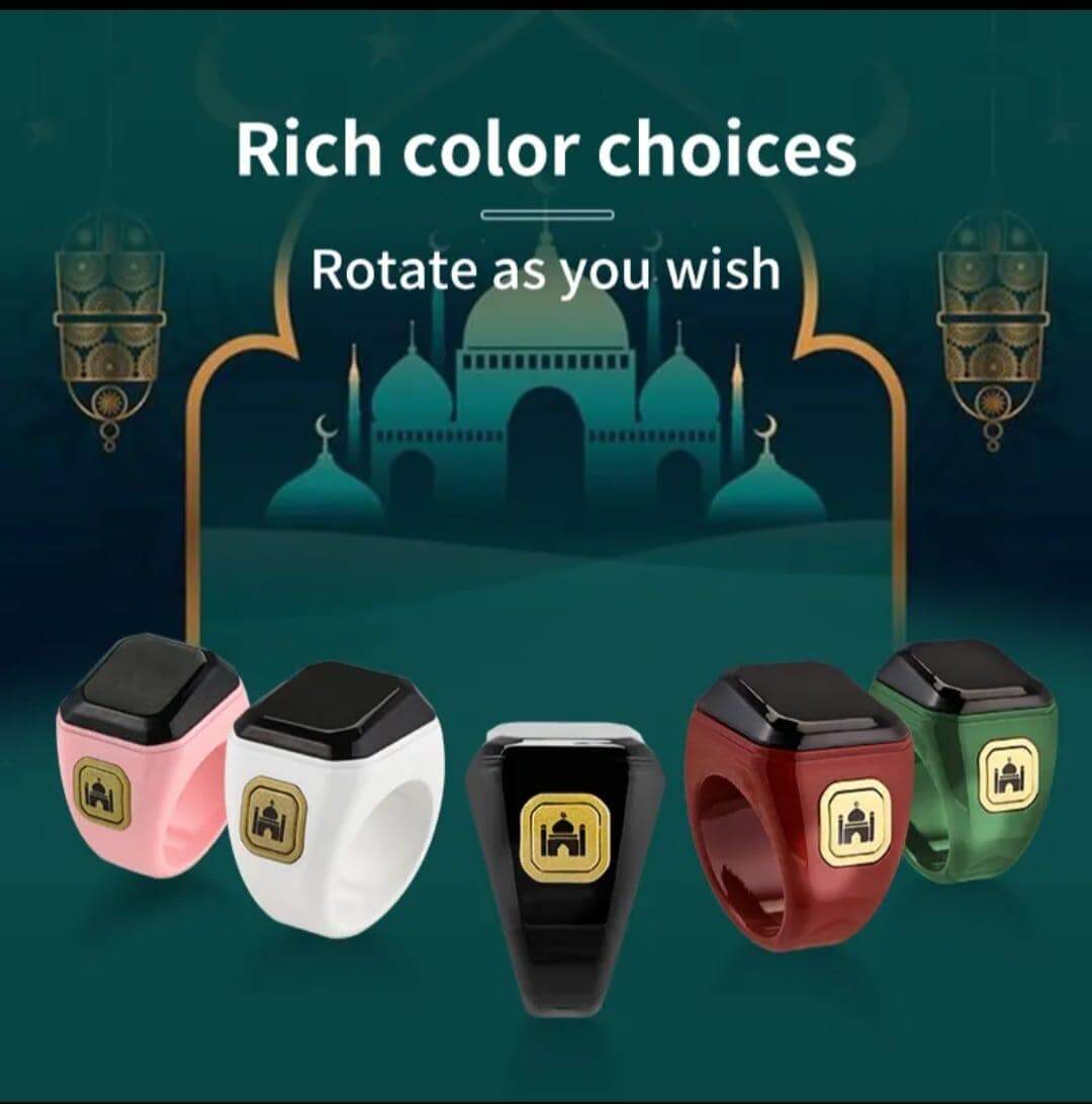 Al Fatiha Zikr Smart Ring |Waterproof Bluetooth Tasbih